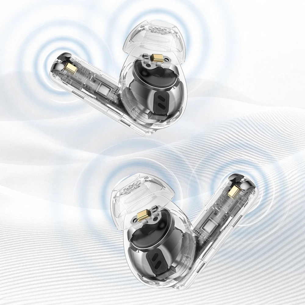 Dudao U21 TWS ANC ENC Bluetooth belaidės ausinės – juodos spalvos