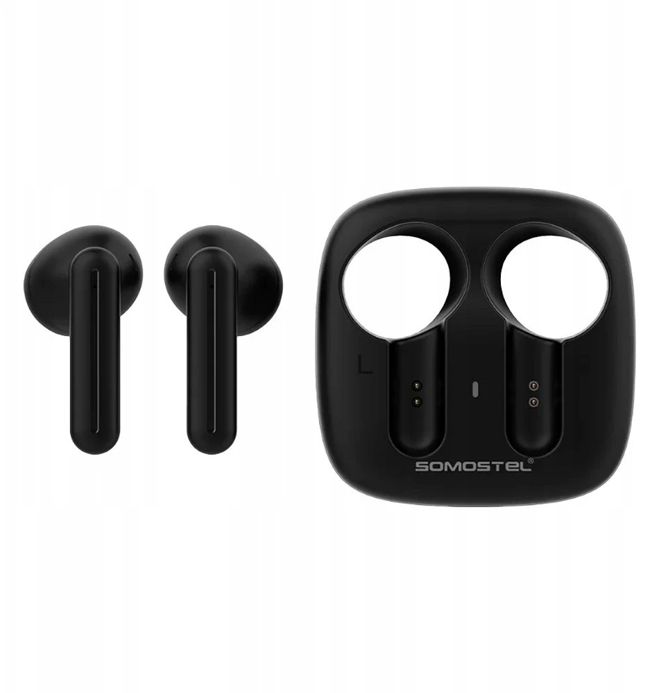 Ausinės belaidės Įstatomos į ausis (į ausis įkišamos tipo) ausinės juoda 25mAh×2 / 200mAh (SMS-J41)