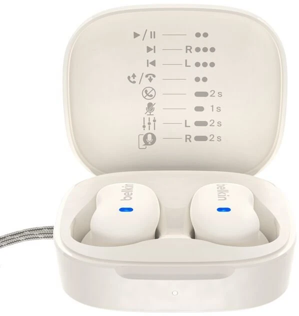 Ausinės Belkin SoundForm Anywhere True Belaidės Kreminė (AUC014HQCR)