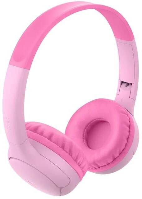 Belkin vaikiškos Bluetooth ant ausų dedamos ausinės SoundForm Mini 2, rožinės AUD012hqPK