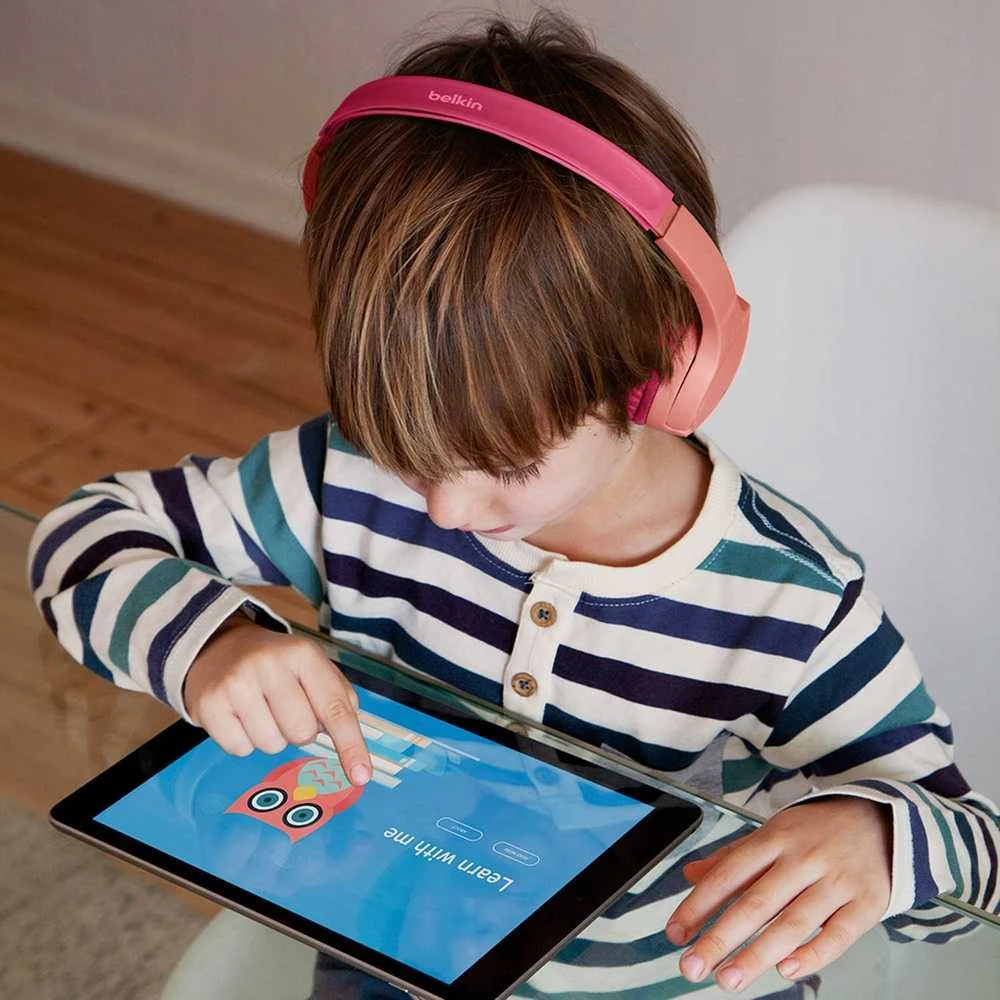 Ausinės Belkin SoundForm Mini v3 rožinė (AUD002BTPKV3)