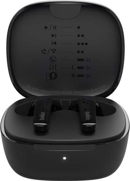 Belaidės Ausinės - Belkin SoundForm Motion, Juodos