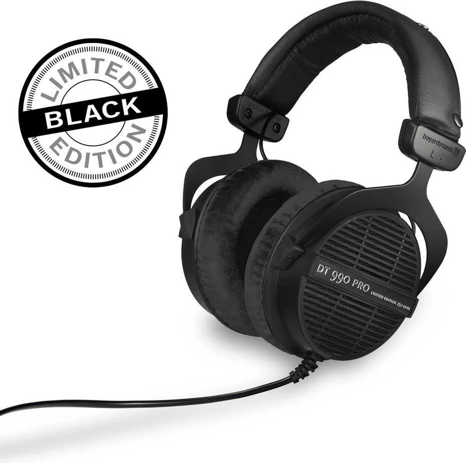 Beyerdynamic DT 990 PRO 250 OHM Juodas Limited Edition - open studio ausinės