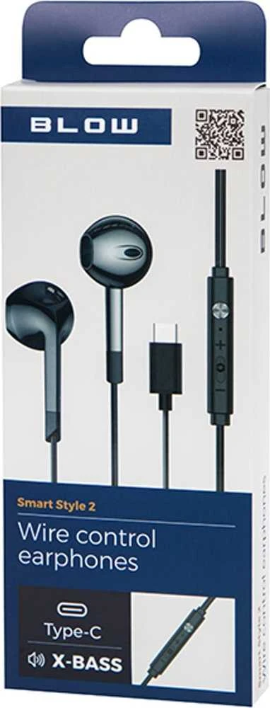 BLOW B-17 Juodas USB-C ausinės