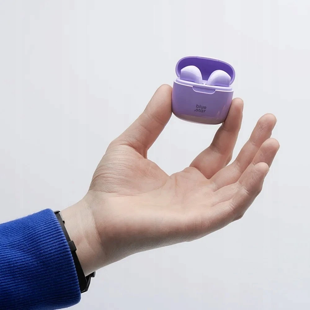 BlueStar Belaidės ausinės Blue Star FI7 TWS violetinė