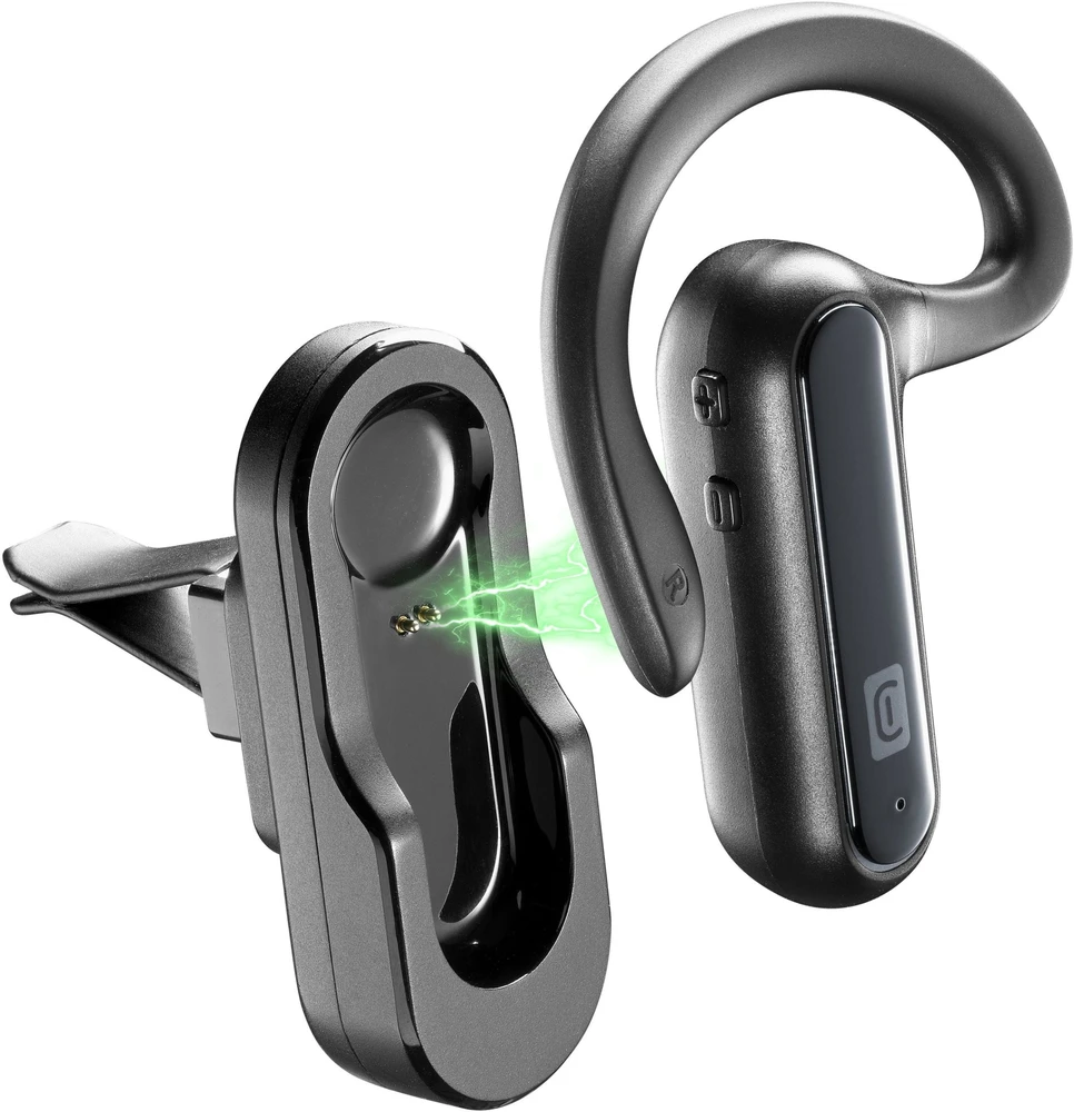 Cellular Line Ausinės Bluetooth ausinės Cellularline CAR FLAT w tym stacja ładująca automobiliui juoda