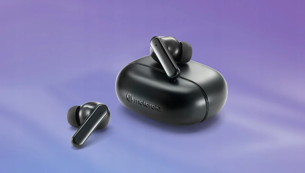Bluetooth ausinės Motorola Moto Buds 125 juodos spalvos