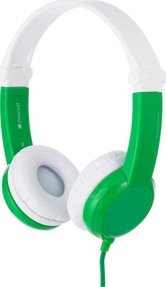 Žalios vaikiškos ausinės Buddyphones Connect