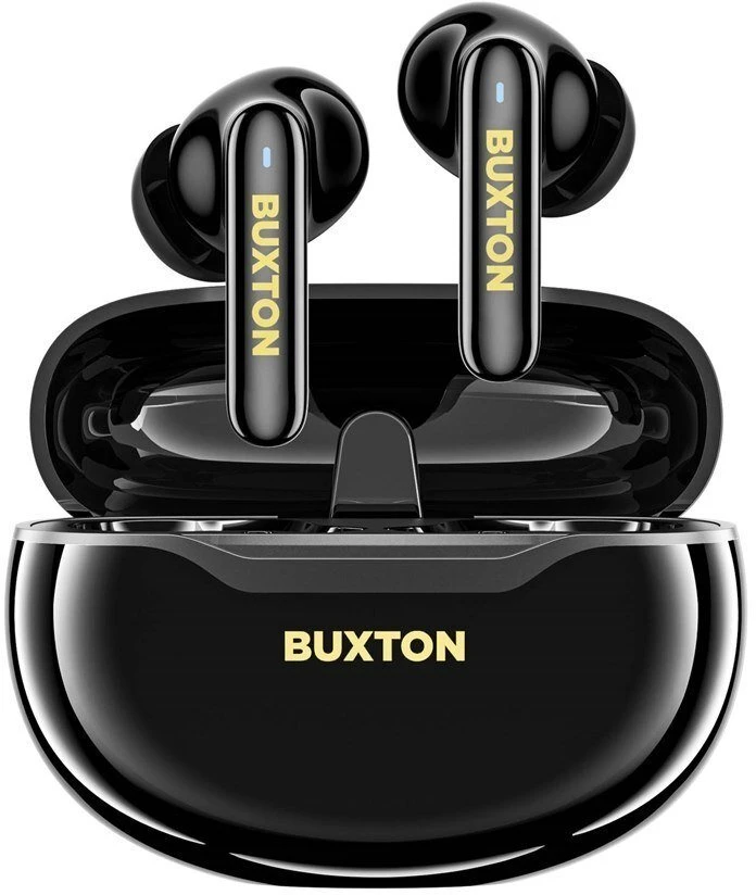 Buxton BTW 7200 Juodas Tuya - į ausis įkišamos belaidės ausinės with įkrovimo dėklas, juodas