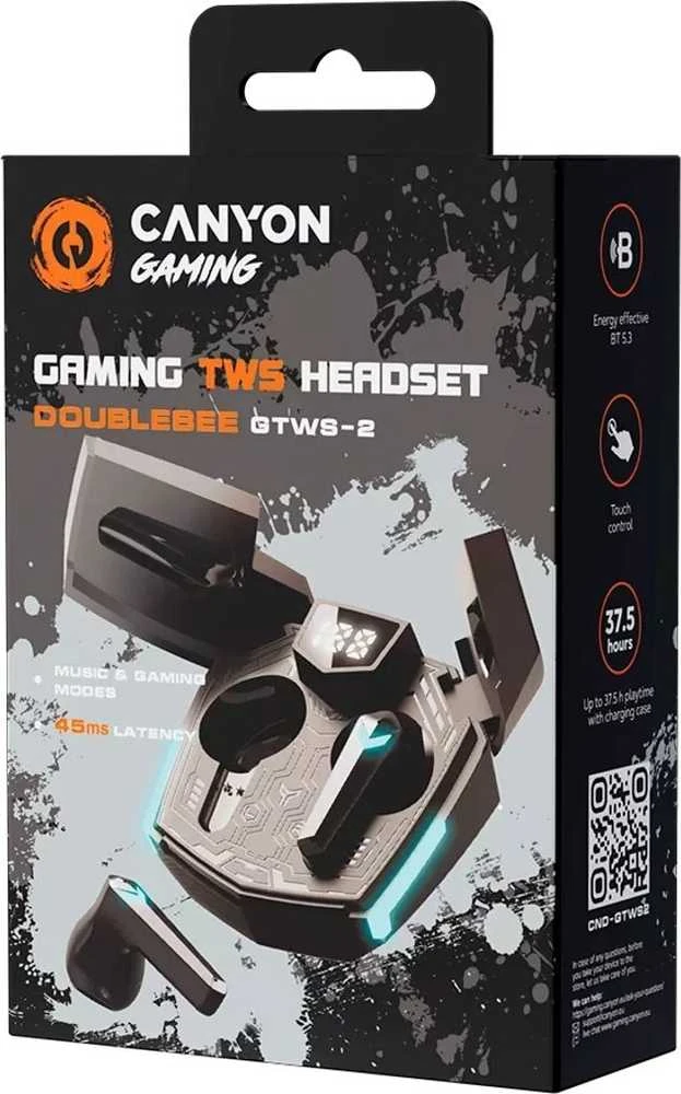 CANYON ausinės Doublebee GTWS-2 Gaming Juodas