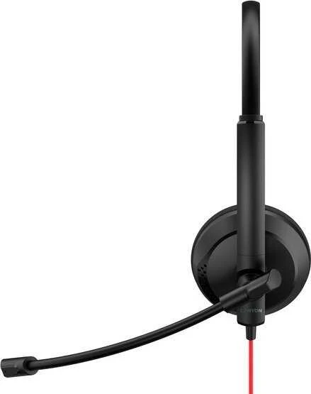 CANYON PC ausinės HS-07 PC Mic 3.5/USB Flat 2.8m Juodas