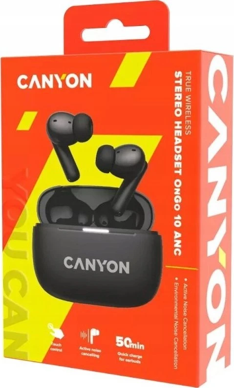 Ausinės Canyon OnGo ANC TWS-10, Juodos