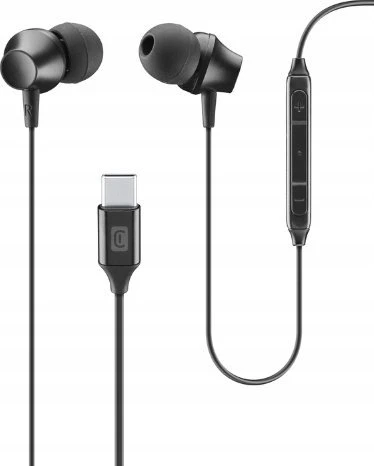 Ausinės Cellular Line Cellularline USB-C In Ear Ausinės su mikrofonu juoda