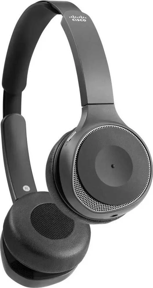 Cisco 730 BELAIDĖS DVIGUBOS ANT AUSŲ - Ausinės + STOVAS USB-A RINKINYS-CARBO