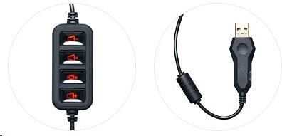 Connect IT BATTLE ausinės USB GH1000 w/mic***