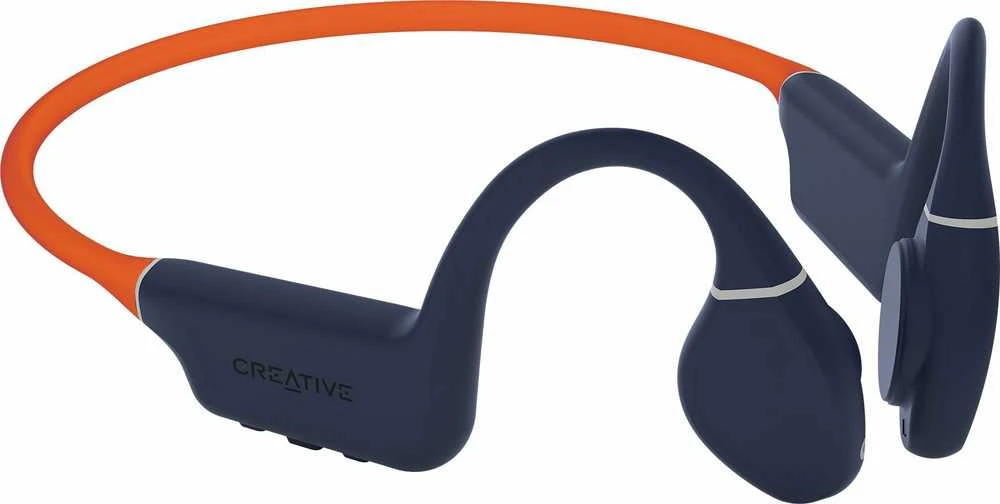 Creative ausinės belaidės Outlier Free Pro Plus oranžinės spalvos Bluetooth 5.3