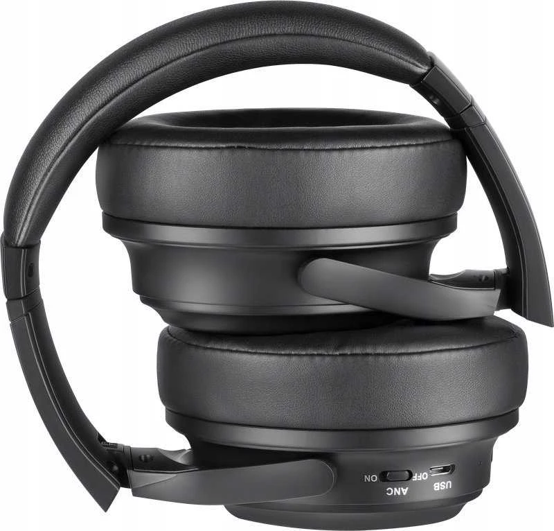 Defender FreeMotion B535 ausinės su mikrofonu, juoda, 2.0, ANC, 40 mm garsiakalbiai typ USB