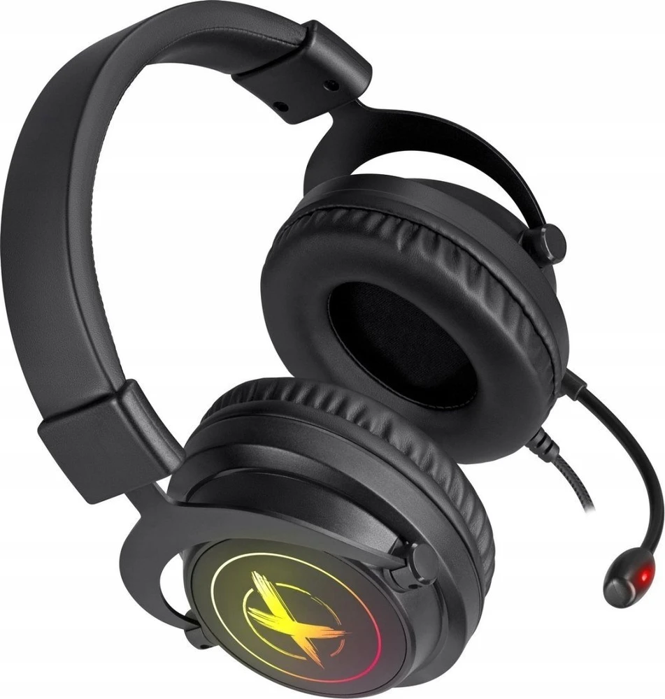 Ausinės Defender EPIC PRO 7.1 VIRTUAL SOUND podświetlane Gaming USB RGB (64420)