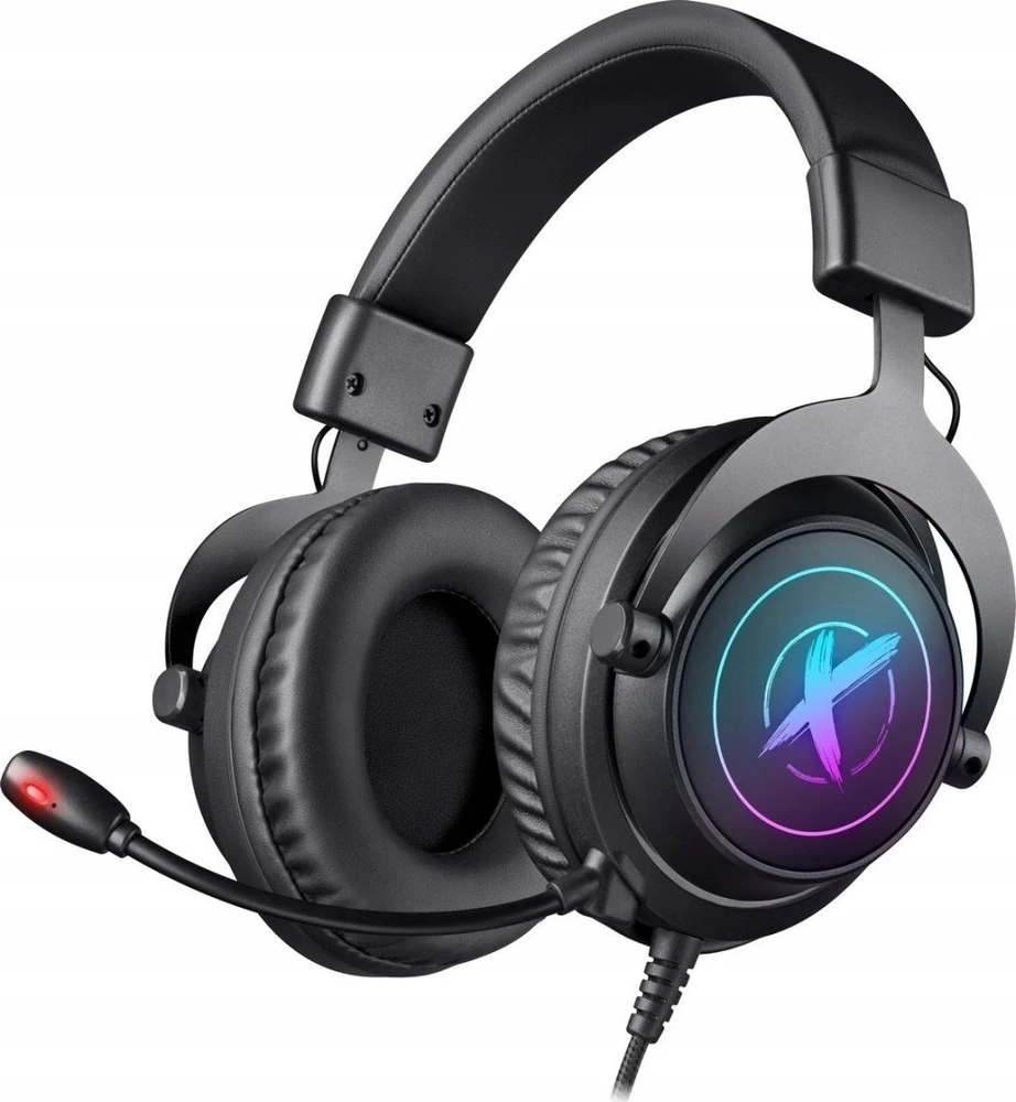Ausinės Defender EPIC PRO 7.1 VIRTUAL SOUND podświetlane Gaming USB RGB (64420)