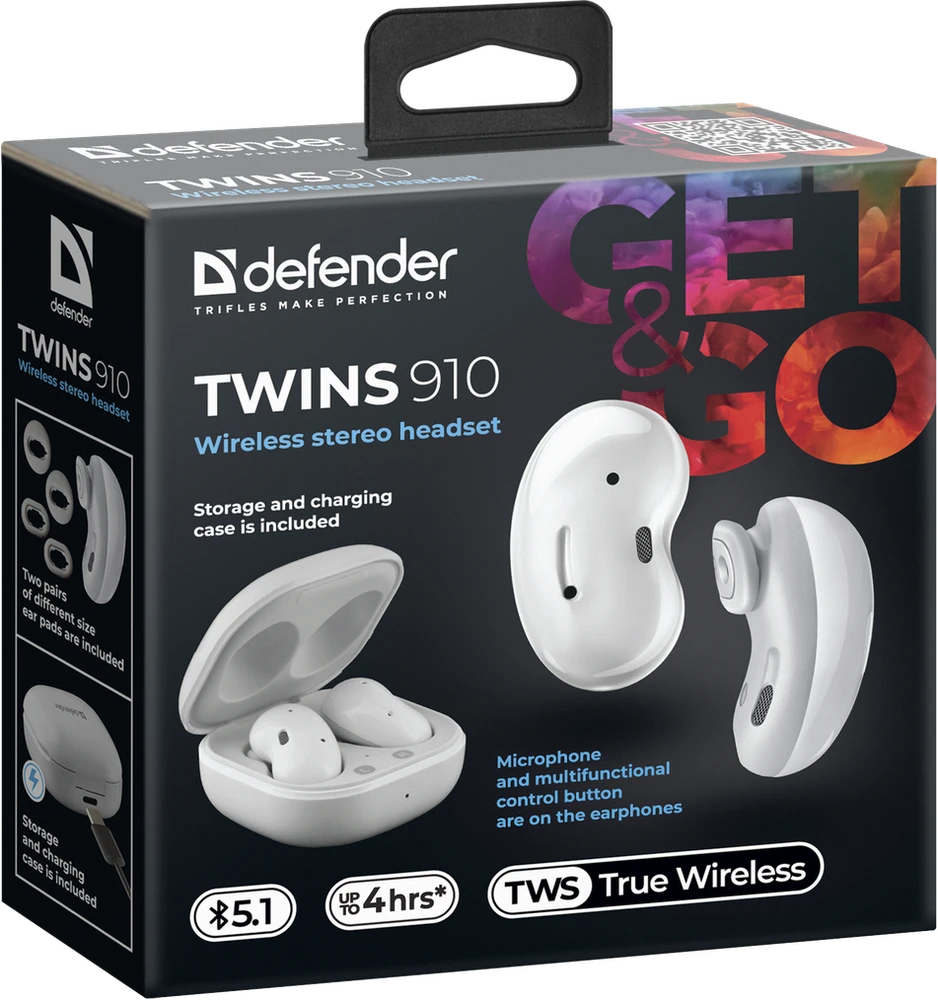 Ausinės Defender Twins 910 (63910)