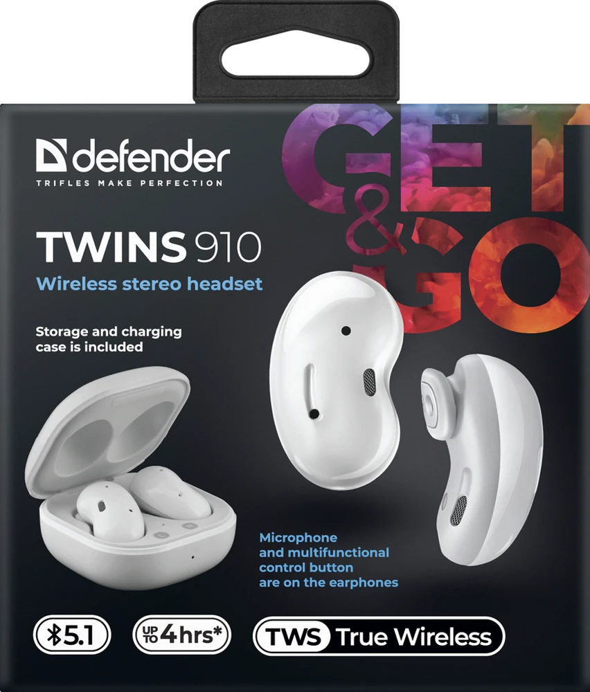 Ausinės Defender Twins 910 (63910)
