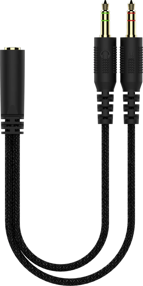 DH320 laidinės žaidimų ausinės DELTACO GAMING, iš odos, 3.5mm jungtis, garsumo ir nutildymo mikrofono valdikliai / GAM-190 / 4222403