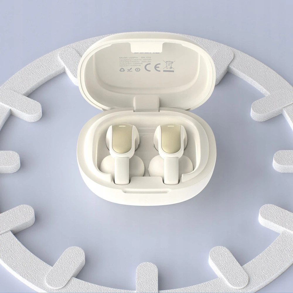 Dudao U20 Pro TWS Bluetooth belaidės ausinės – baltos spalvos