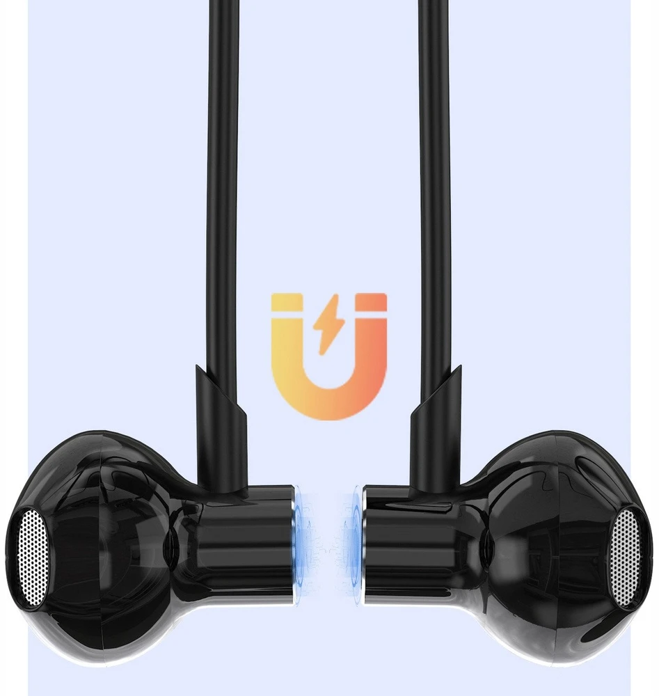 Dudao U5 Max Bluetooth Neckband belaidės ausinės – juodos spalvos