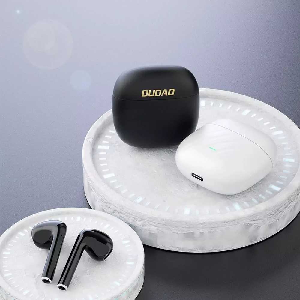 Dudao U14+ belaidės į ausis įkišamos TWS Bluetooth 5.3 ausinės - juodos spalvos