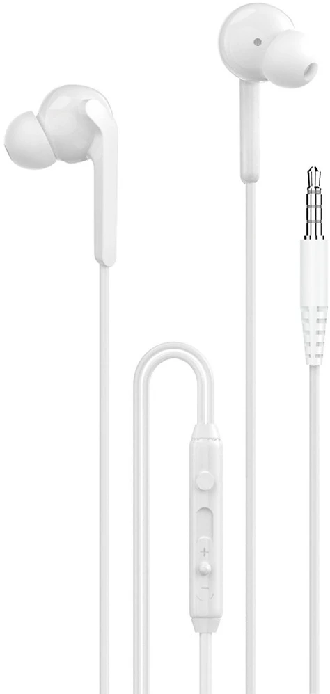 Dudao X3+ Įstatomos į ausis ausinės, su laidu, 3.5mm minijack - baltas