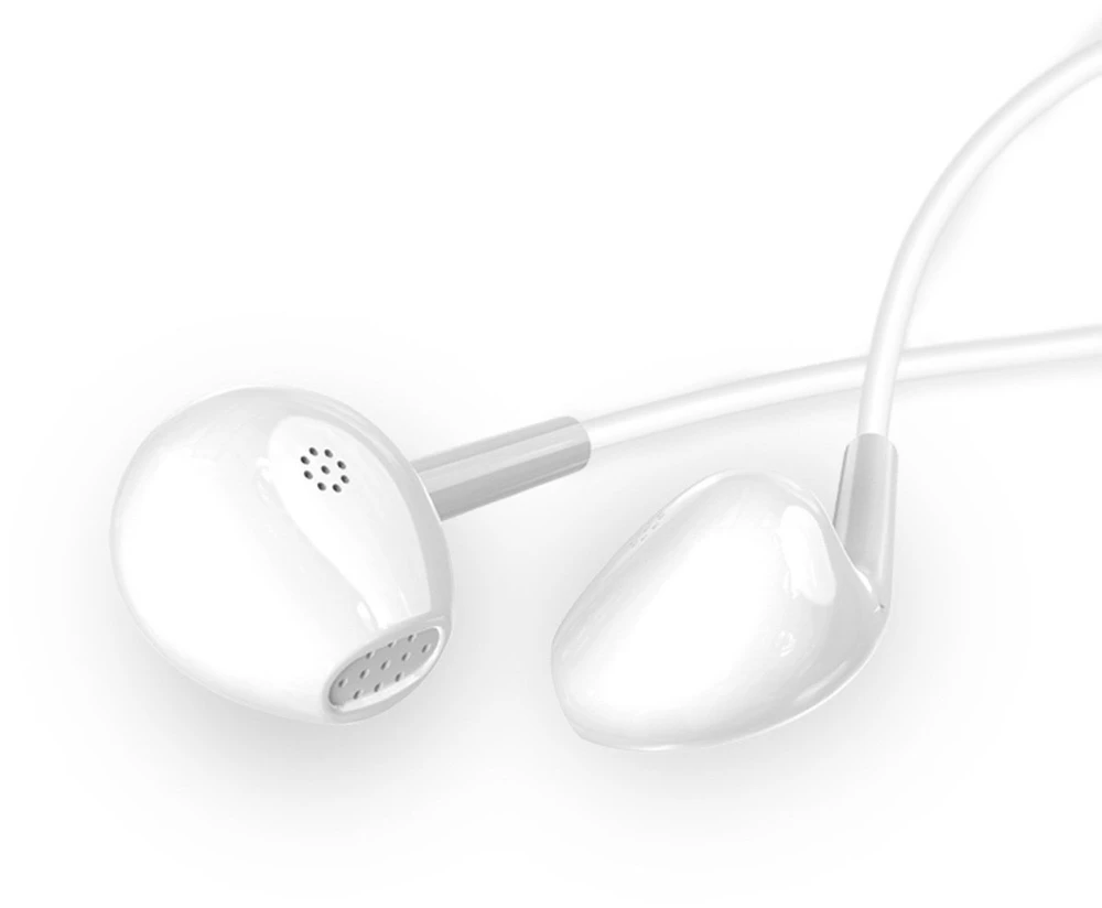 Dudao X10S laidiniai ausinės su 3,5 mm mini lizdu, 1,15 m – baltos