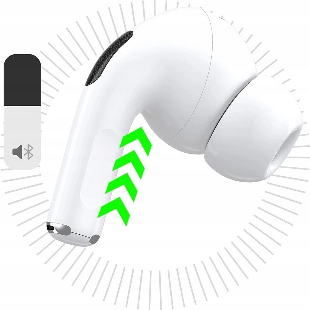 Dudao U19 į ausis įkišamos TWS belaidės Bluetooth 5.3 ausinės with LED ekranas – baltas