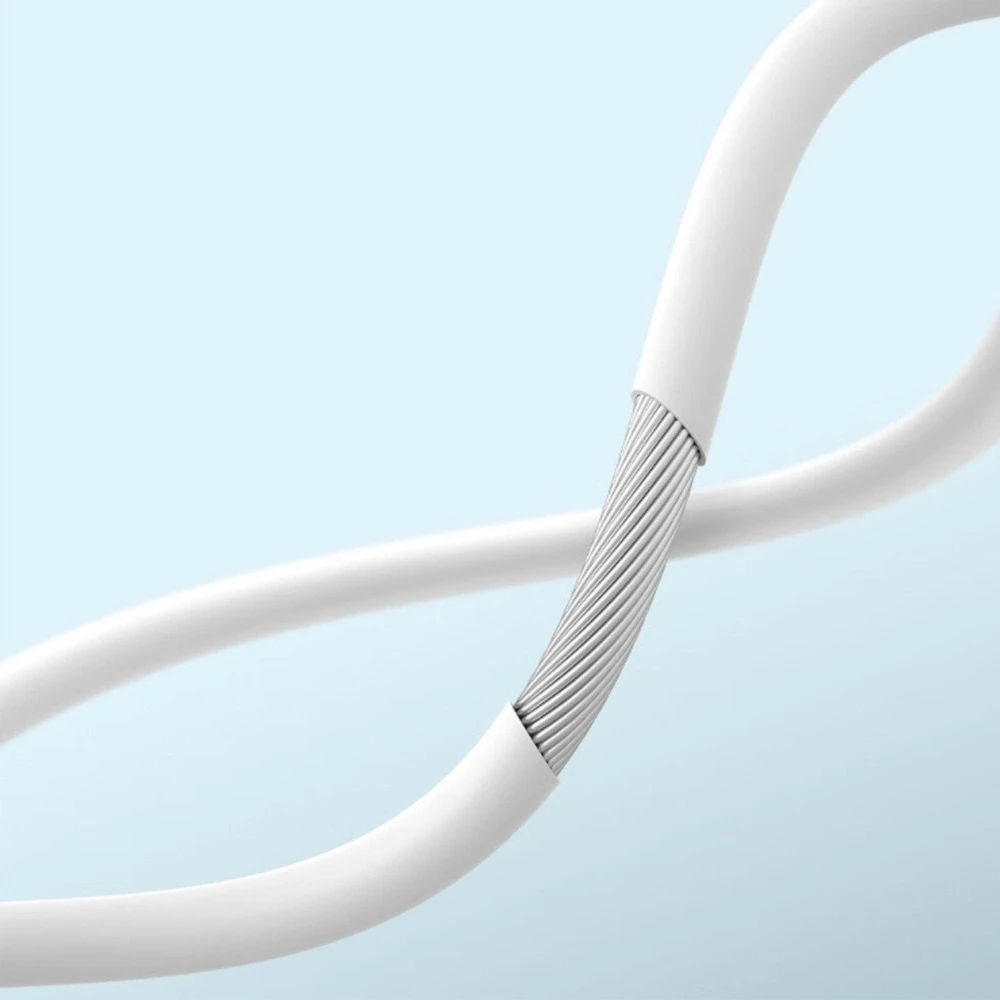 Dudao X3C į ausis įkišamos su laidu USB-C ausinės 1.2m - baltos spalvos