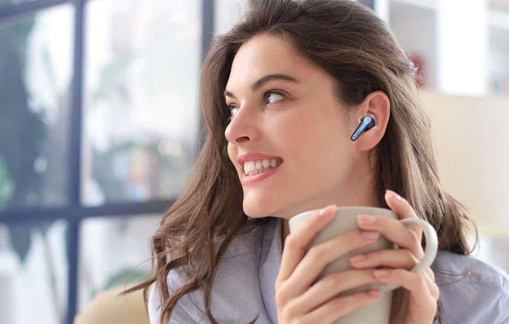 Ausinės TWS EarFun Air Pro 3 ANC - mėlynos