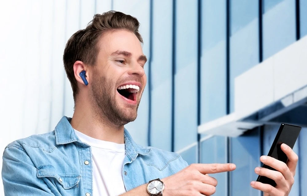 Ausinės TWS EarFun Air Pro 4 ANC (mėlyna)