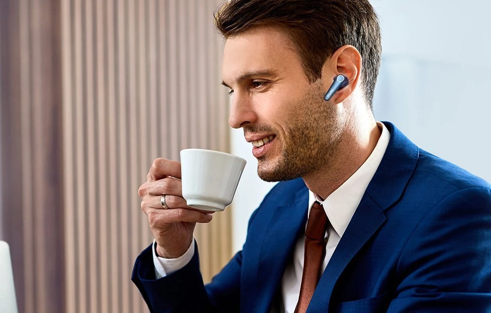 Ausinės TWS EarFun Air Pro 3 ANC - mėlynos