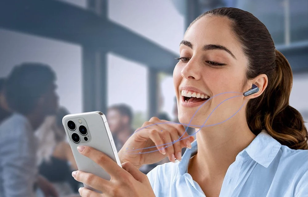 Ausinės TWS EarFun Air Pro 3 ANC - mėlynos