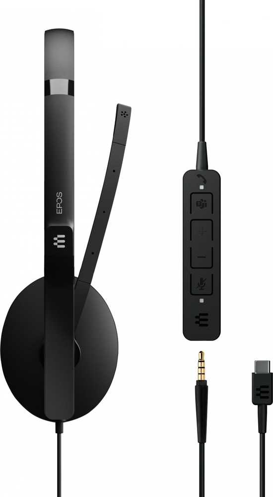 EPOS ADAPT 135 USB-C II Laidinės, vieno galo ausinės, 3,5 mm lizdas, USB-C jungtis, ant ausies, optimizuotas UC