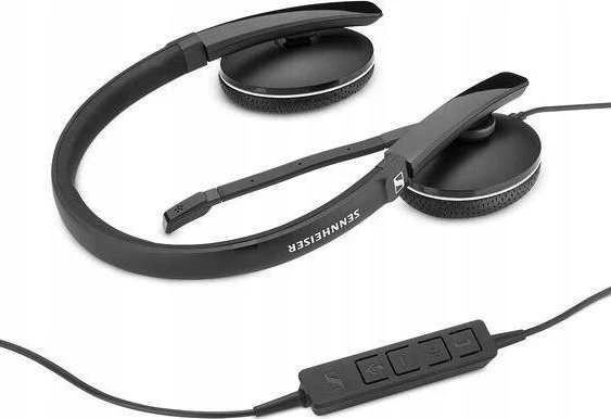 Inline Ausinės „EPOS SENNHEISER ADAPT 165 USB II“, dvipusės, su USB laidiniu adapteriu, 3,5 mm ir USB jungtimis.