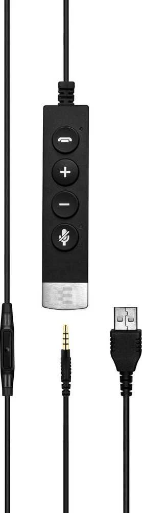 EPOS Sennheiser Ausinės Impact SC 635 USB-A 3,5mm USBA 3,5mm mono juodas sidabrinis (1000643)