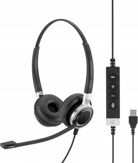 EPOS SENNHEISER SC 660 ANC USB LAIDINIS BINAURALUS Ausinės, USB IR IN-LINE SKAMBUČIŲ VALDYMAS MS