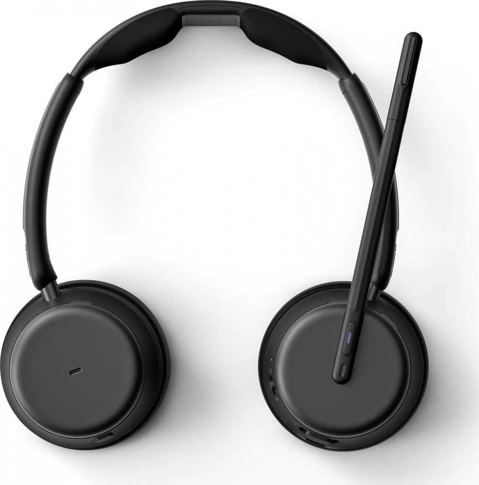 LENOVO EPOS IMPACT 1061T BLUETOOTH WIRED/WIRELESS ACTIVE NOISE CANCELLING Ausinės - Juodas