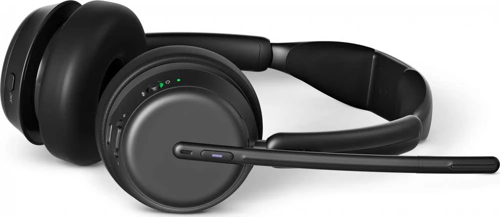 LENOVO EPOS IMPACT 1061T BLUETOOTH WIRED/WIRELESS ACTIVE NOISE CANCELLING Ausinės - Juodas