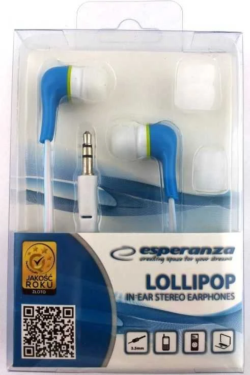 ESPERANZA EH146B LOLLIPOP - į ausis kišamos ausinės Mėlynos