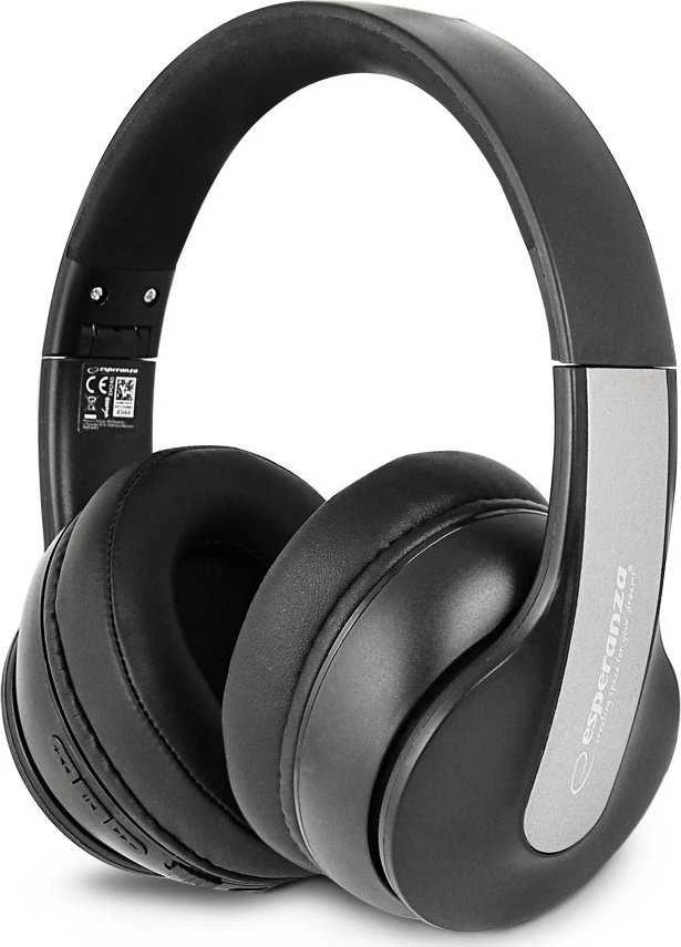 Bluetooth Ausinės - Esperanza EH240 Galvos Juosta Juoda