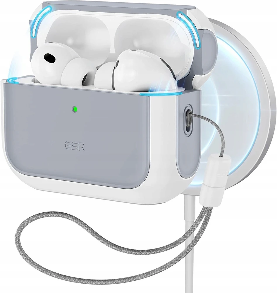 ESR Orbit HaloLock MagSafe dėklas, skirtas AirPods Pro 3 - baltas