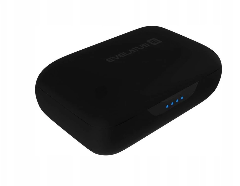Belaidės TWS ausinės Evelatus 2020 EBE02, Bluetooth 5.0, Qualcomm QCC3020, IP65, Juodos