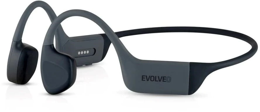Ausinės Evolveo belaidės ausinės BoneMax MP3 32GB na kości policzkowe IPX8 pilka