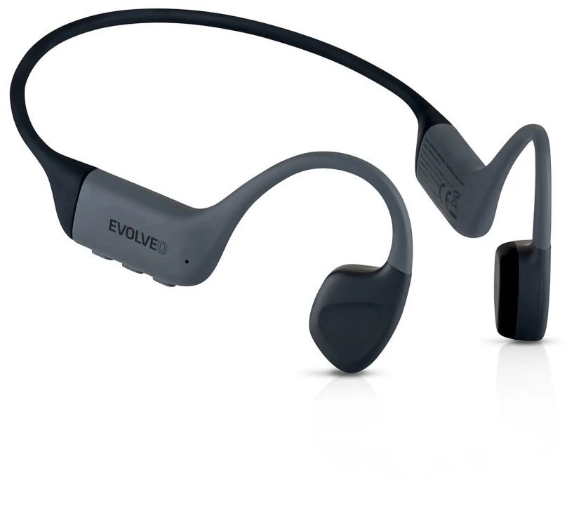 Ausinės Evolveo belaidės ausinės BoneMax MP3 32GB na kości policzkowe IPX8 pilka