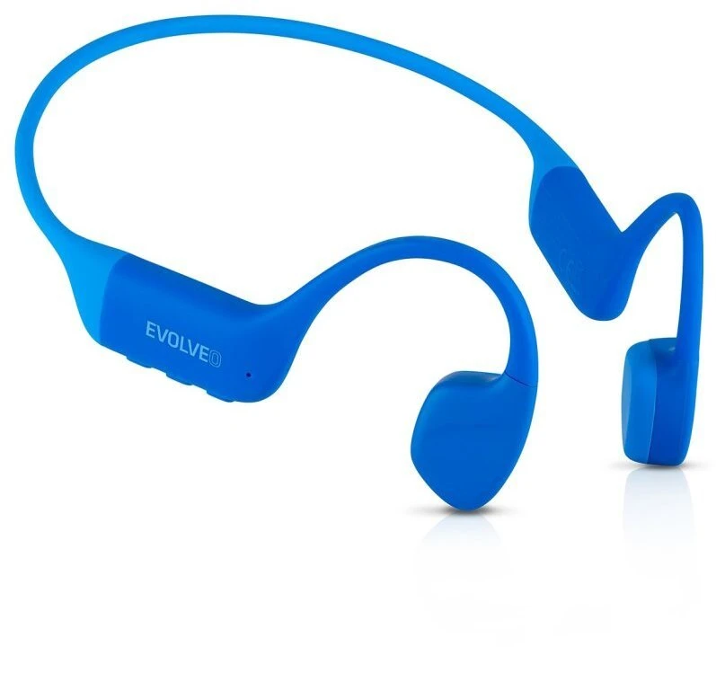 Ausinės Evolveo bezprzewodowa ausinės BoneMax MP3 32GB na kości policzkowej IPX8 mėlyna